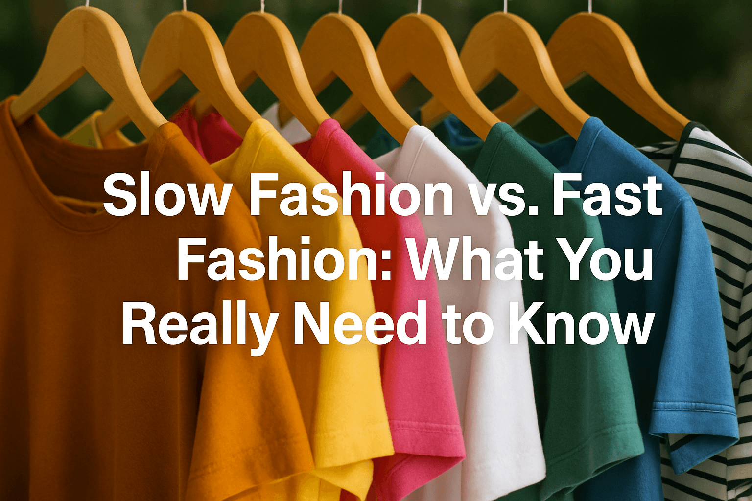 Slow Fashion vs. Fast Fashion: What You Really Need to Know