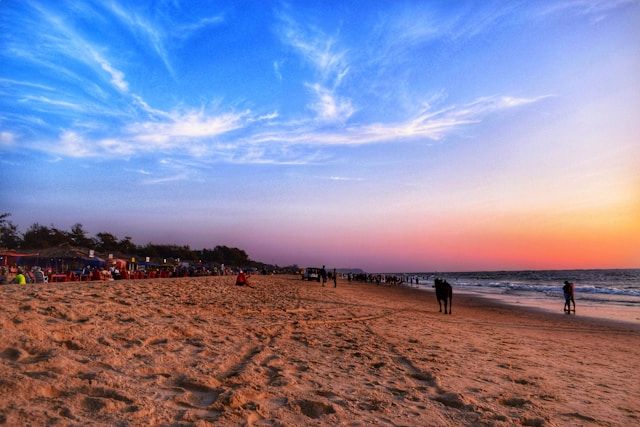 Baga and Calangute beach strip