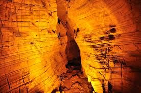 Deeper sections (narrower, darker stretches)