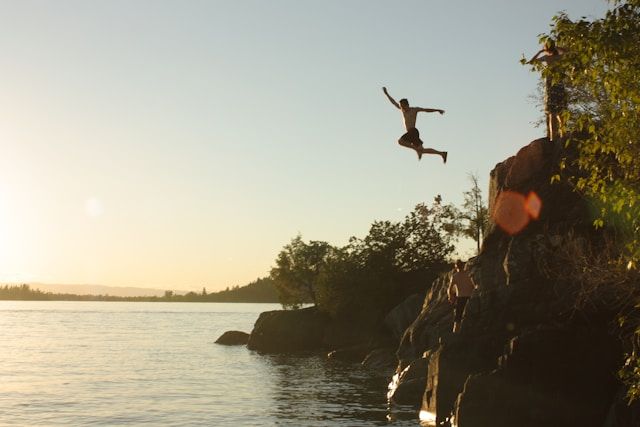 Cliff Jumping at Shivpuri