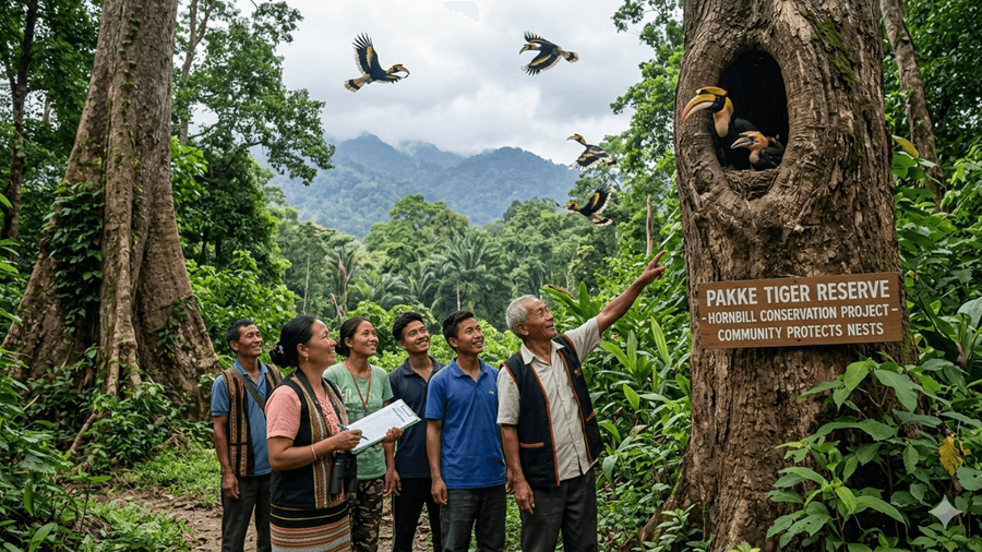The Arunachal Forest Where Villagers Help Hornbills Return Each Year