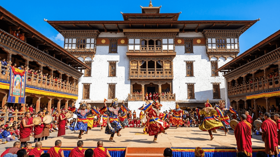 The Bhutan Festival Where Monks Perform Dances Passed Down for Centuries