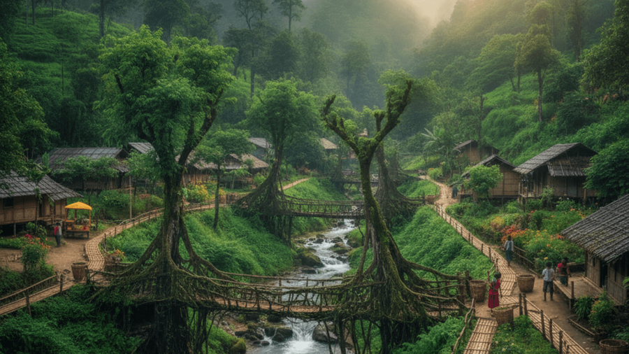 Asia’s Cleanest Village, Hidden in Meghalaya’s Living Landscapes