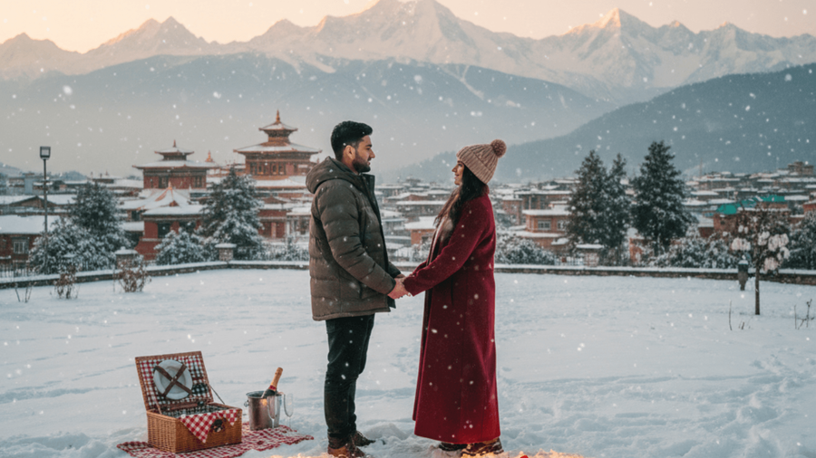 A Quiet Valentine’s Weekend in Tawang With Snow Around
