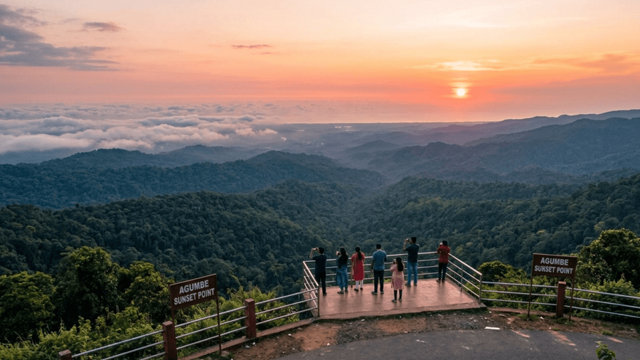 The Sunset Point in Agumbe That Defines Evening in the Rainforest