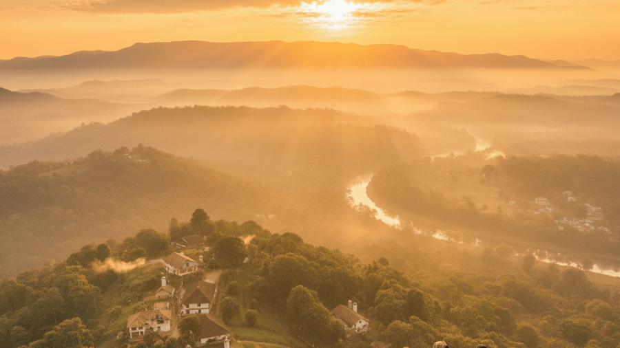 A Sunrise Viewpoint in Jharkhand That Turns Valleys Golden Every Morning