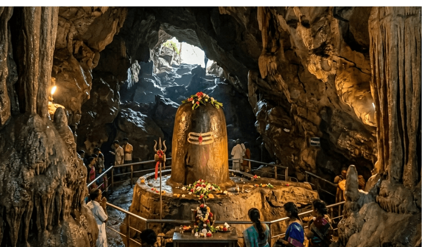 Shivling-shaped Rock Formation