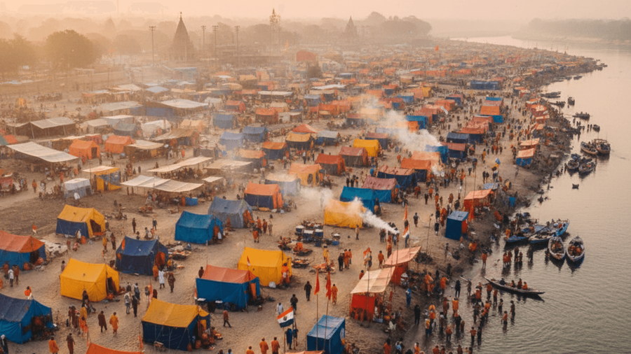 Kalpavas at Magh Mela, Living Beside the River With Purpose