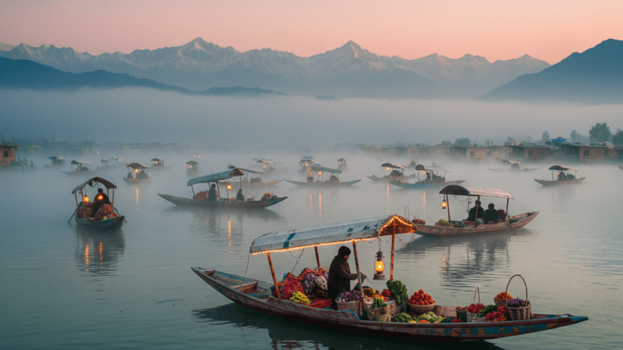 A Floating Market Where Bargaining Happens Boat to Boat