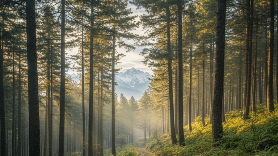 The Darjeeling Hills Village Known for Pine Forests and Sunrise Views