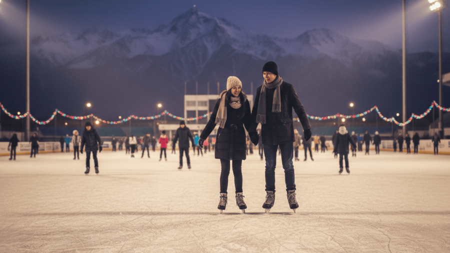 This Ice Rink in Almaty Exists Nearly 1,700 Meters Above Sea Level