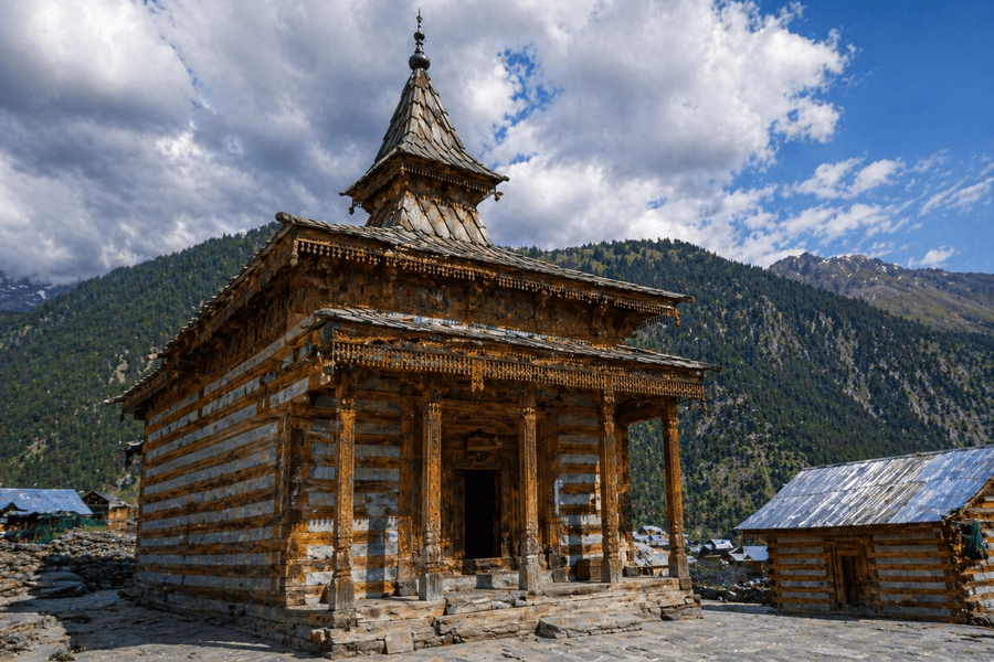 Wooden Pagoda Structure
