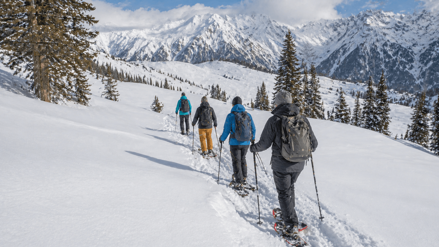 Snowshoeing to Strawberry Fields