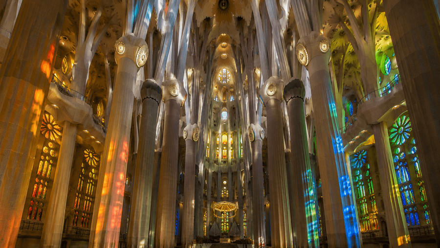 Spectacular Interior and Stained Glass