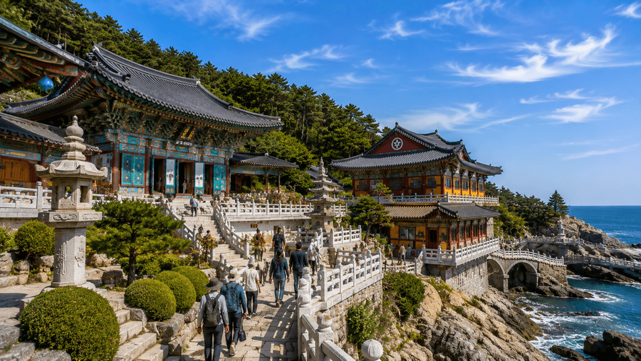 Seaside Temple Setting