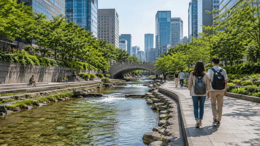 Cheonggyecheon Stream Visit