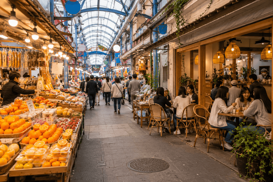 Explore a Local Market or Café District in Jeju