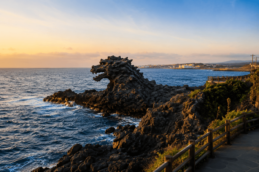 Visit Yongduam Rock or a Nearby Coastal Viewpoint