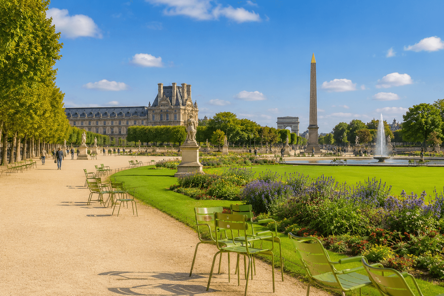 Tuileries Garden and central Paris walk