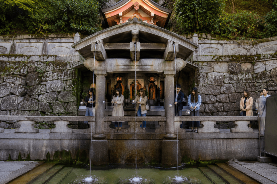 Sacred Otowa Waterfall