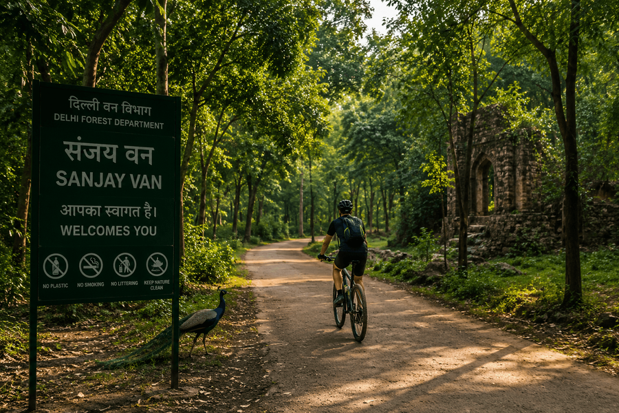 Cycle Through Sanjay Van