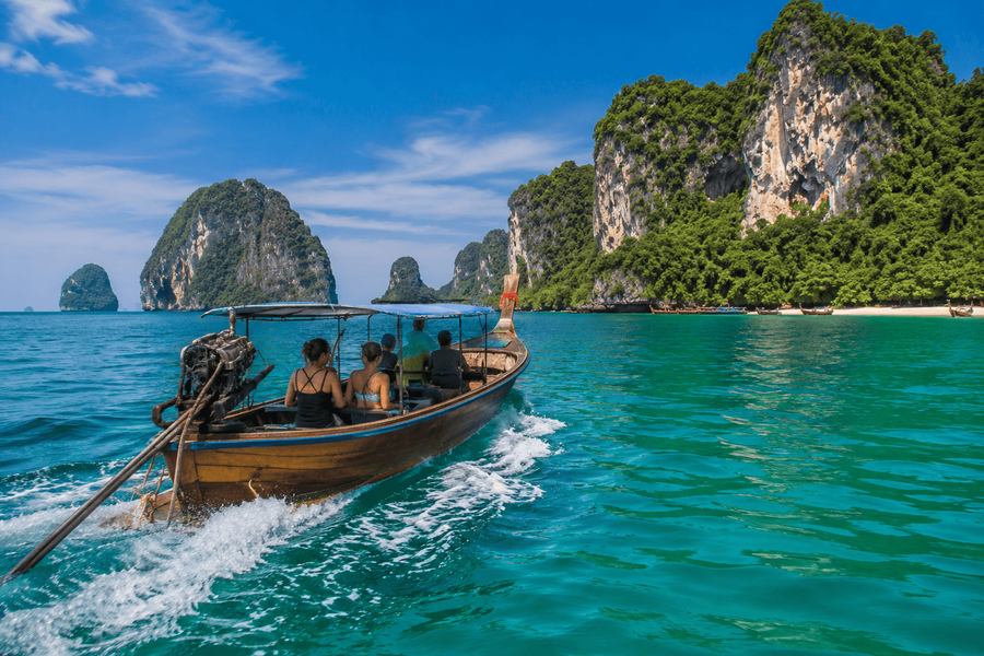 Traditional Longtail Boat Journey