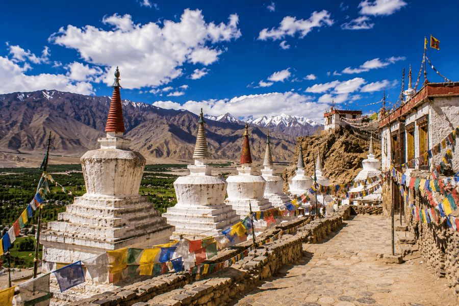 Chortens and Prayer Flag Complex