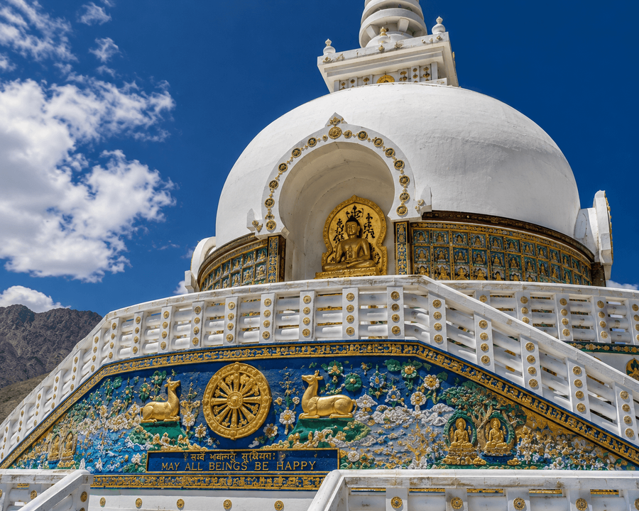 White Dome and Buddhist Relief Panels