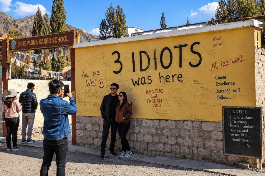 Rancho Wall and 3 Idiots Connection