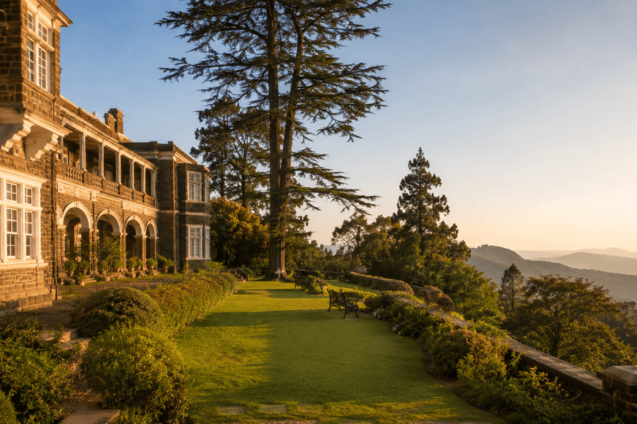 The gardens and Observatory Hill views