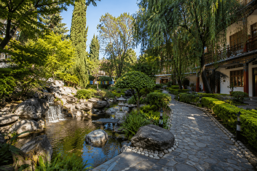 Japanese-style garden and campus walks