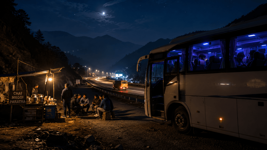 Overnight volvo bus journey