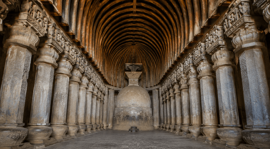 Bhaja Wooden Beams