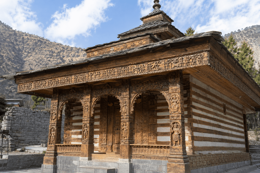 Carved Wooden Facade