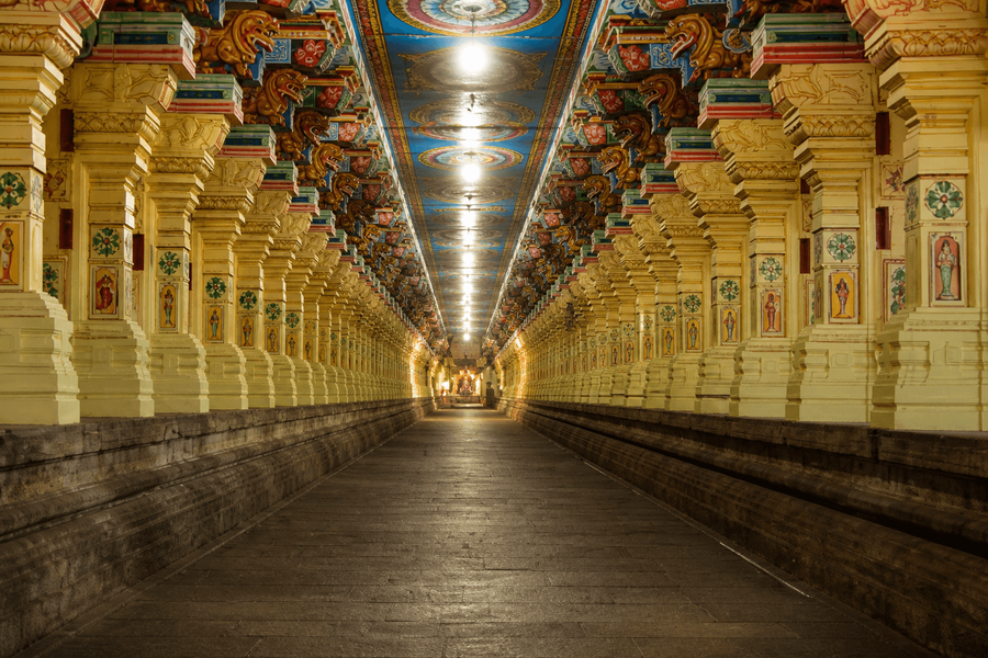 1,212-Pillar Corridor