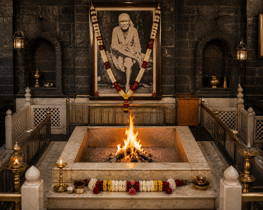 Dhuni (Sacred Fire)