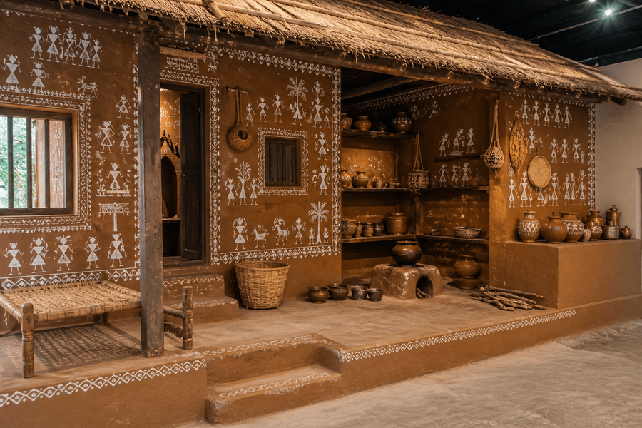 Warli Home Diorama