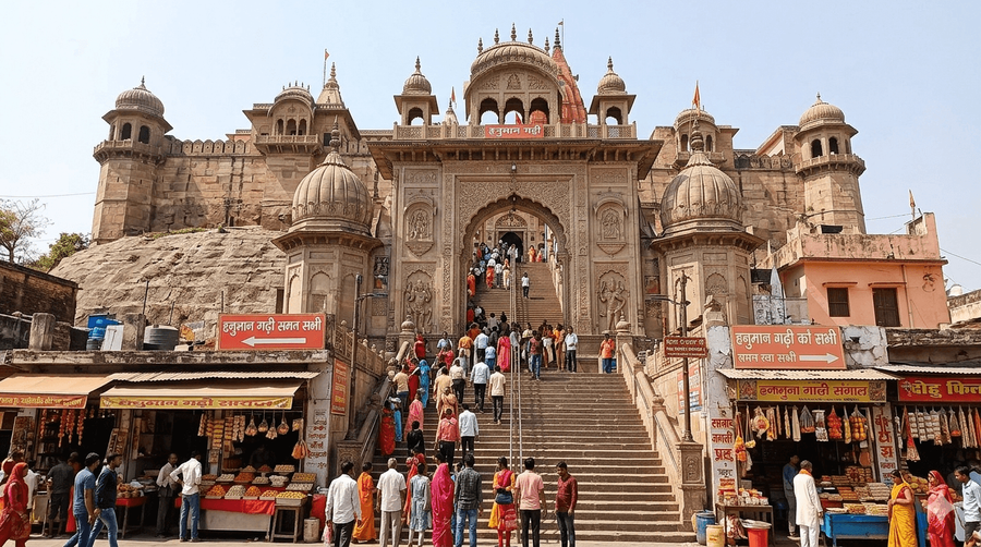 Temple entrance area