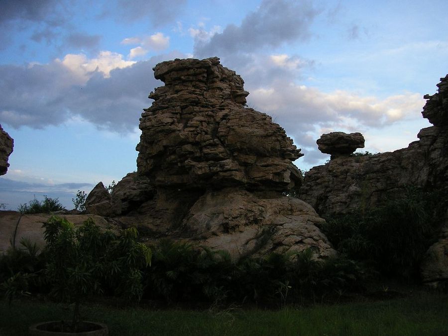 Boulder formations and walking trails