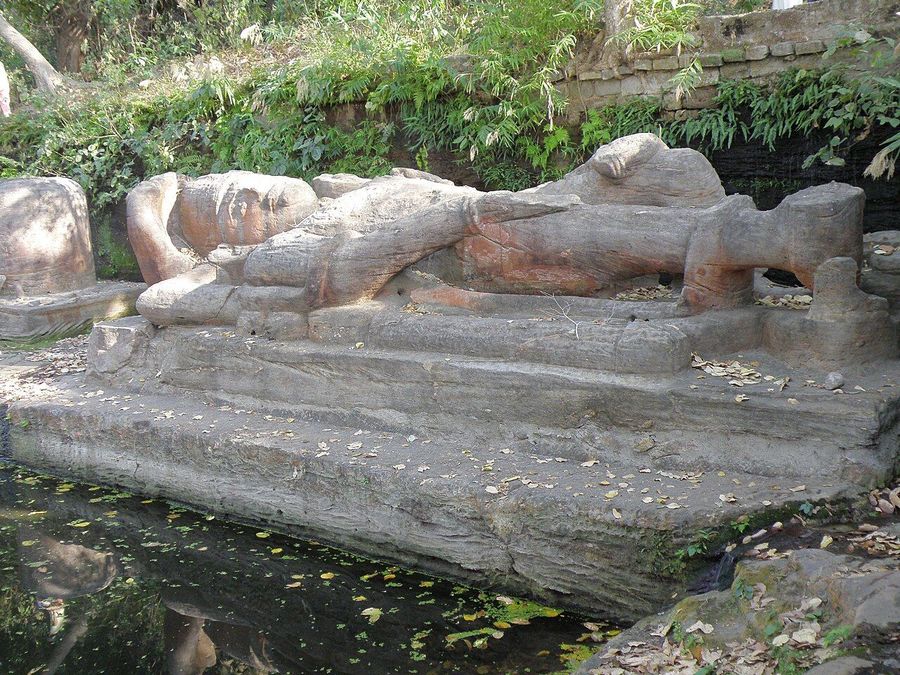 Reclining Vishnu Sculpture