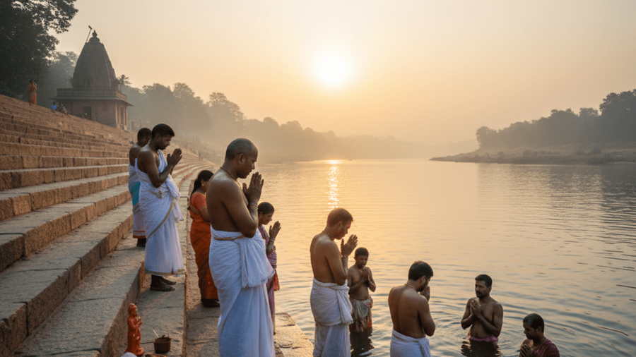 The First Stop on Sankranti in Odisha Is the Riverbank