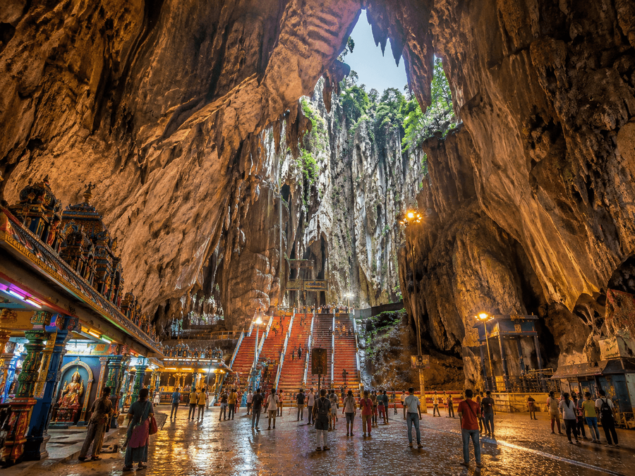 Cathedral-like cave interior