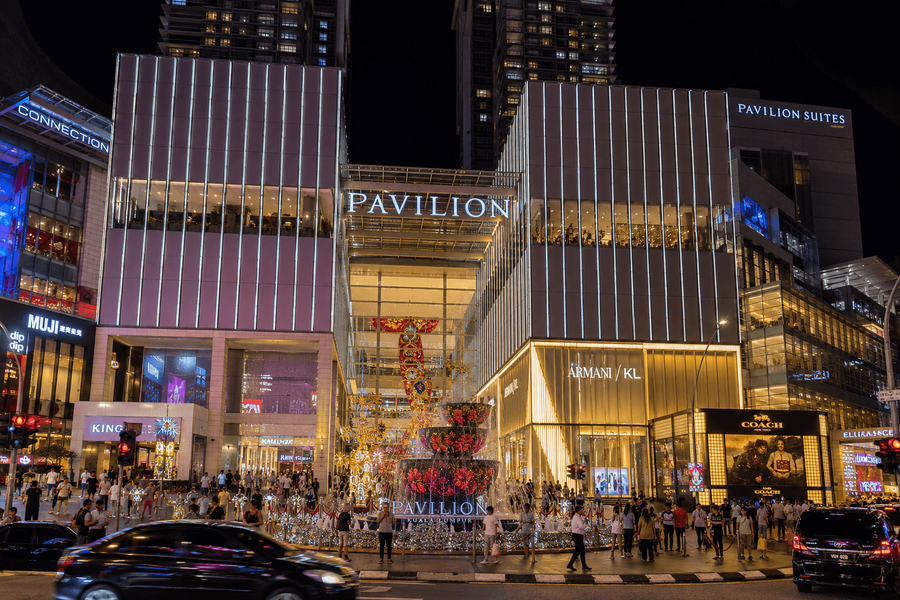 Pavilion KL and surrounding malls