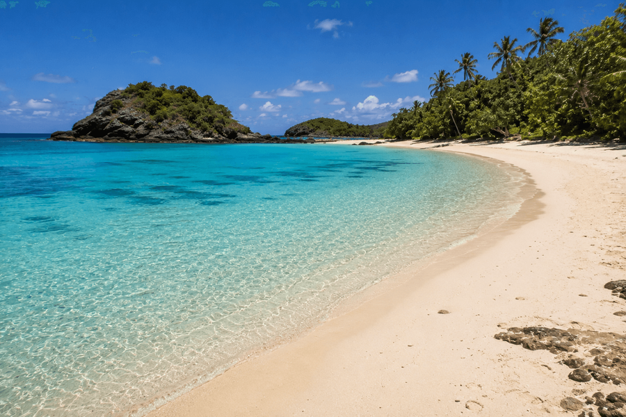 Secluded beaches