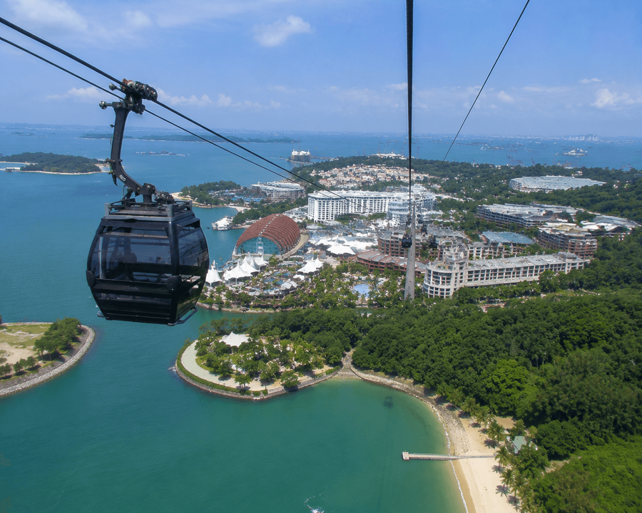 Sentosa aerial perspective