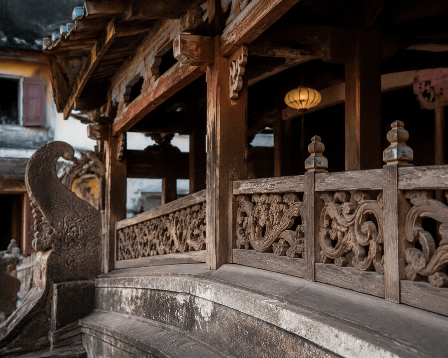 Ornate wooden carvings