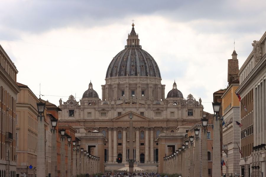 Climbing to the Dome of St. Peter's Basilica