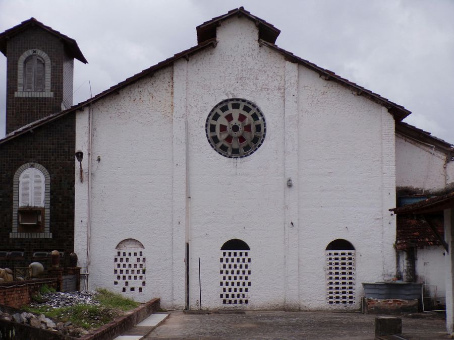 Massive White Stone Facade