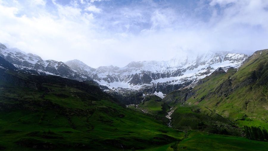 Glacier fed rivers and deep gorges