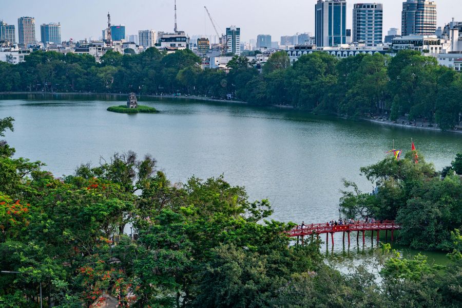 Huc Bridge & Ngoc Son Temple